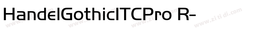 HandelGothicITCPro R字体转换
